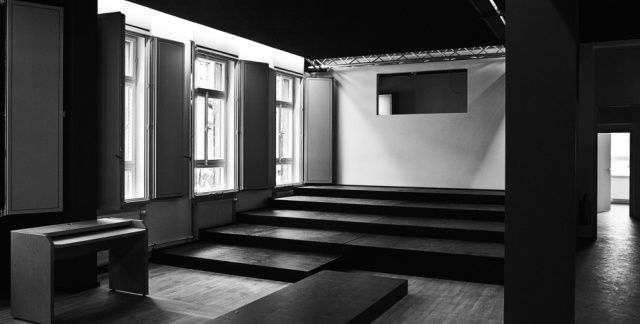 Stage inside the Theatre in the Nauwieser Quarter 