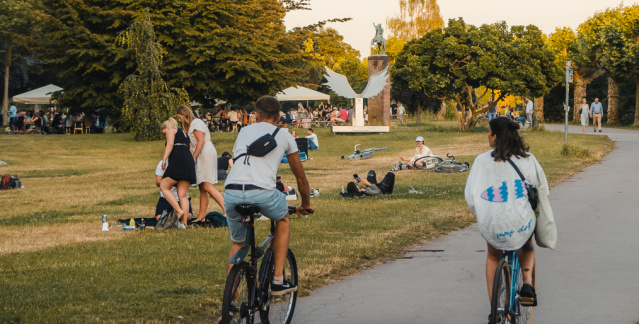 Fahrradfahren am Staden